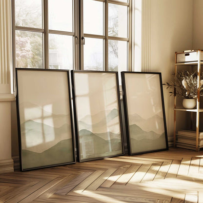 [Color:Satin Black], Picture of art in a Satin Black frame