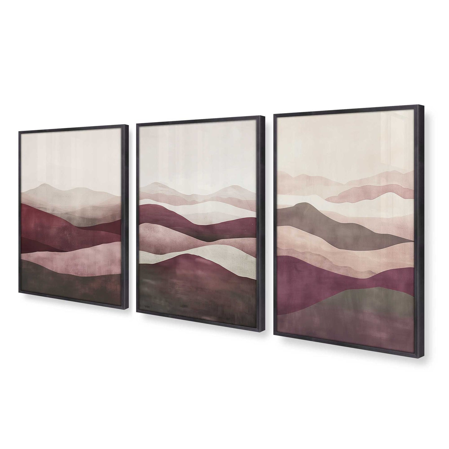 [Color:Weathered Zinc], Picture of art in a Weathered Zinc frame at an angle