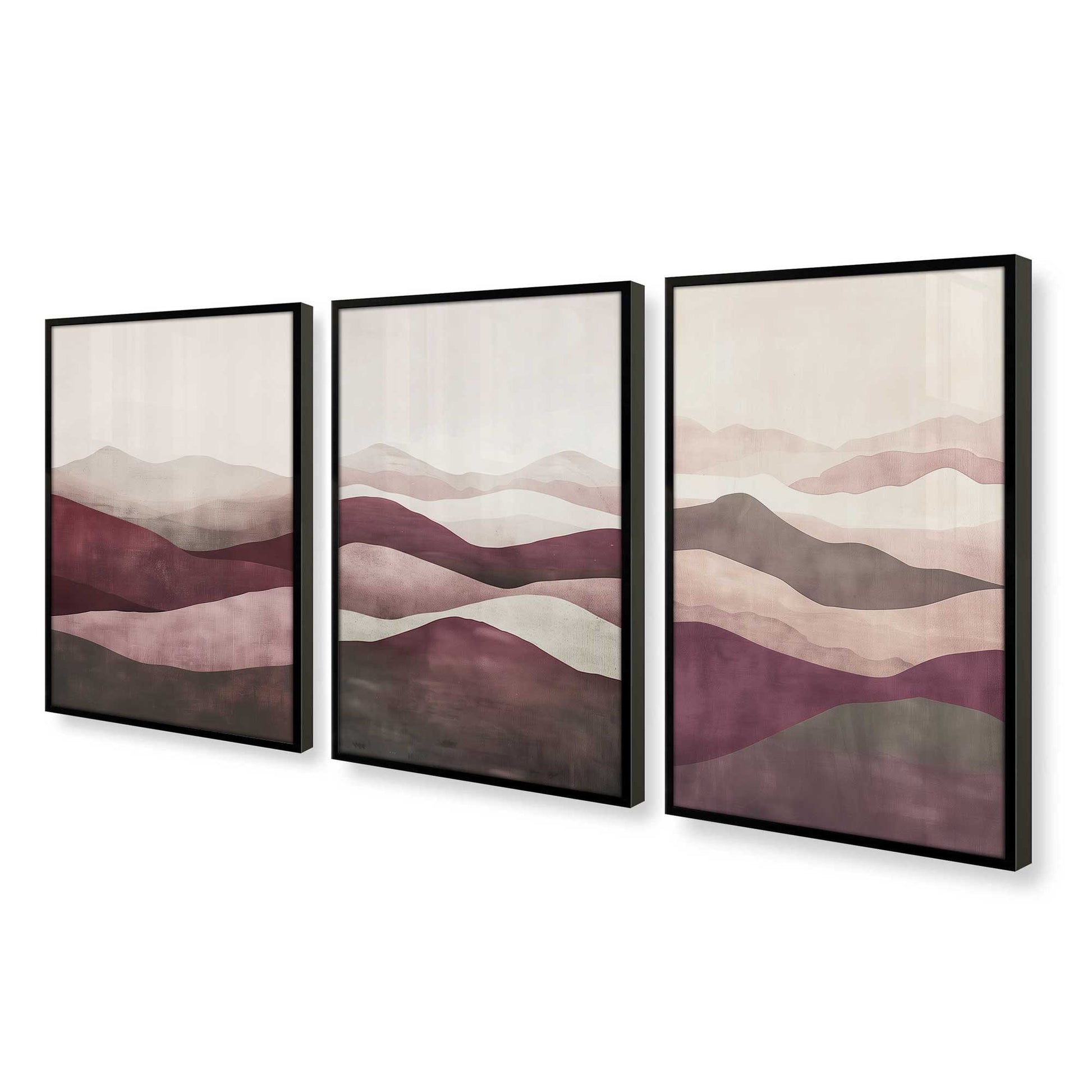 [Color:Satin Black], Picture of art in a Satin Black frame at an angle