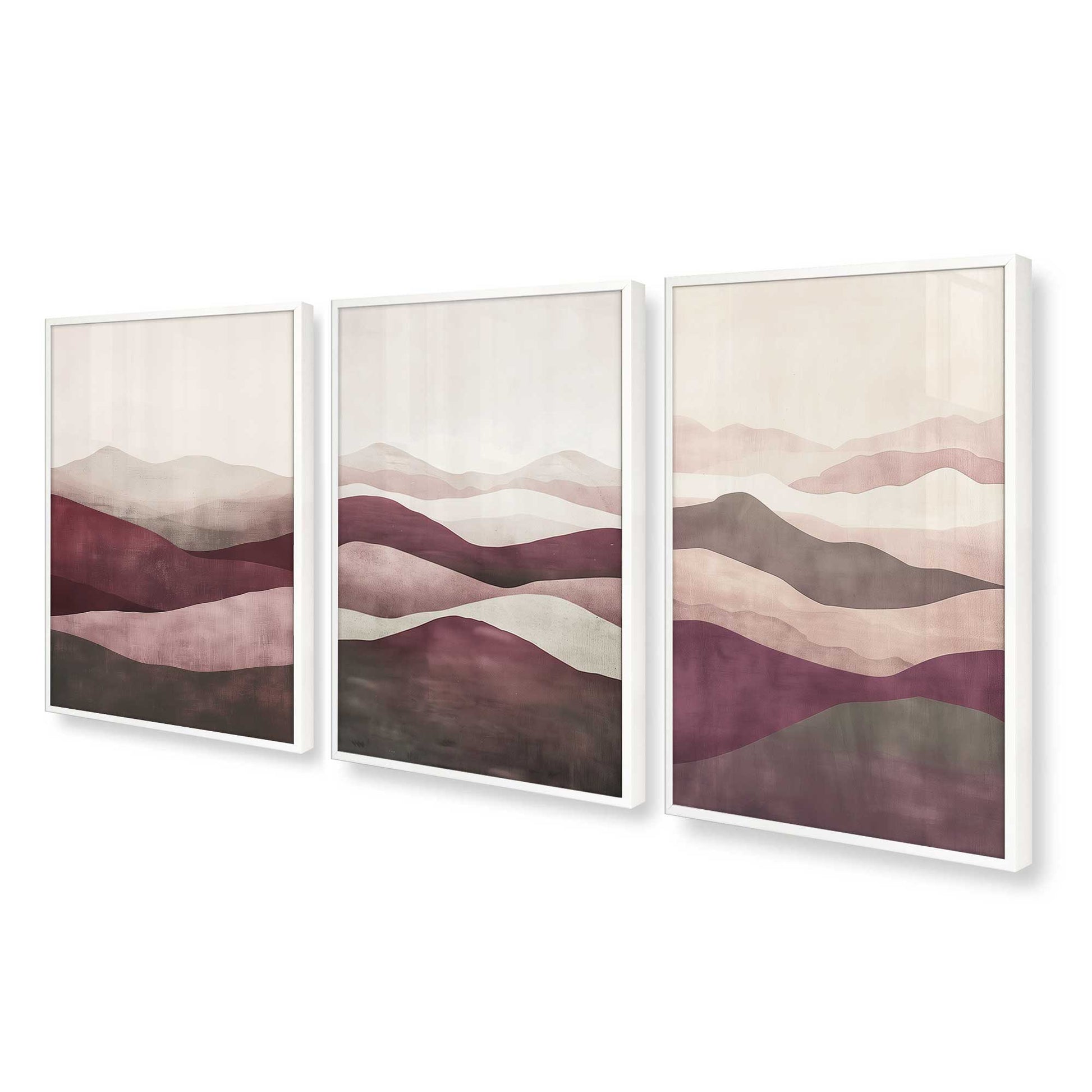 [Color:Opaque White], Picture of art in a Opaque White frame at an angle