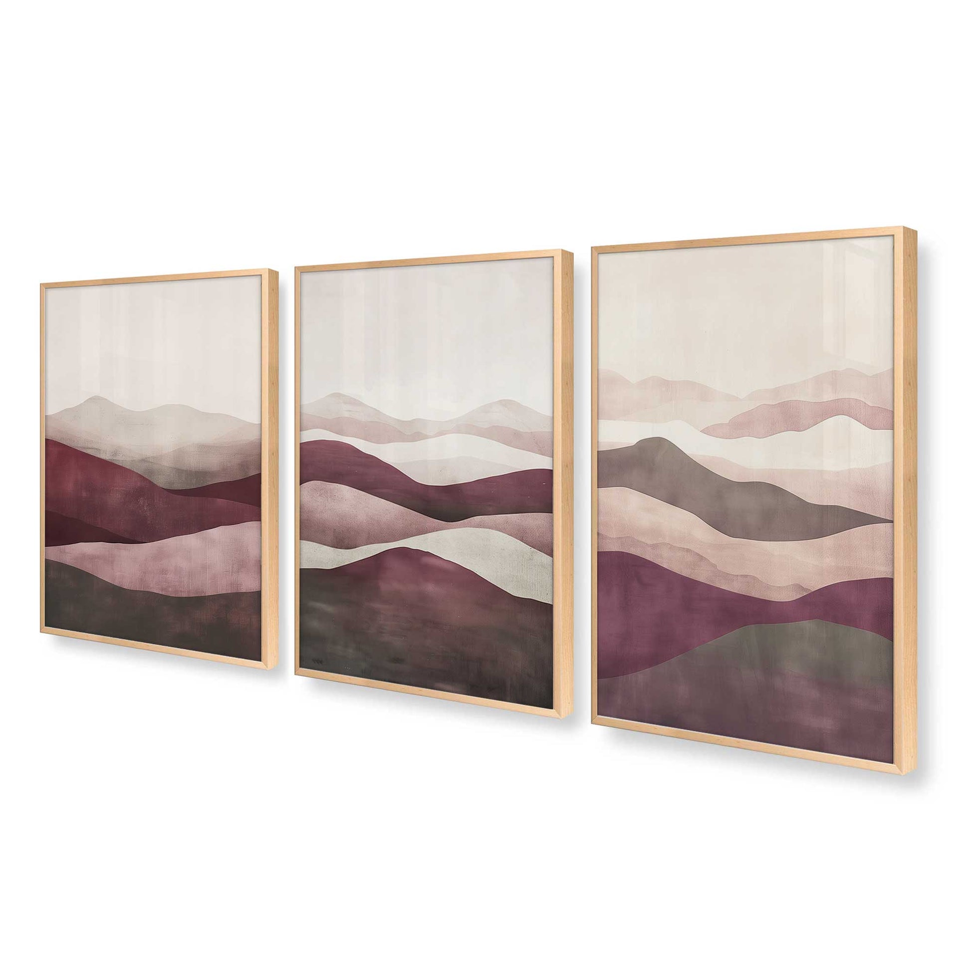 [Color:Raw Maple], Picture of art in a Raw Maple frame at an angle