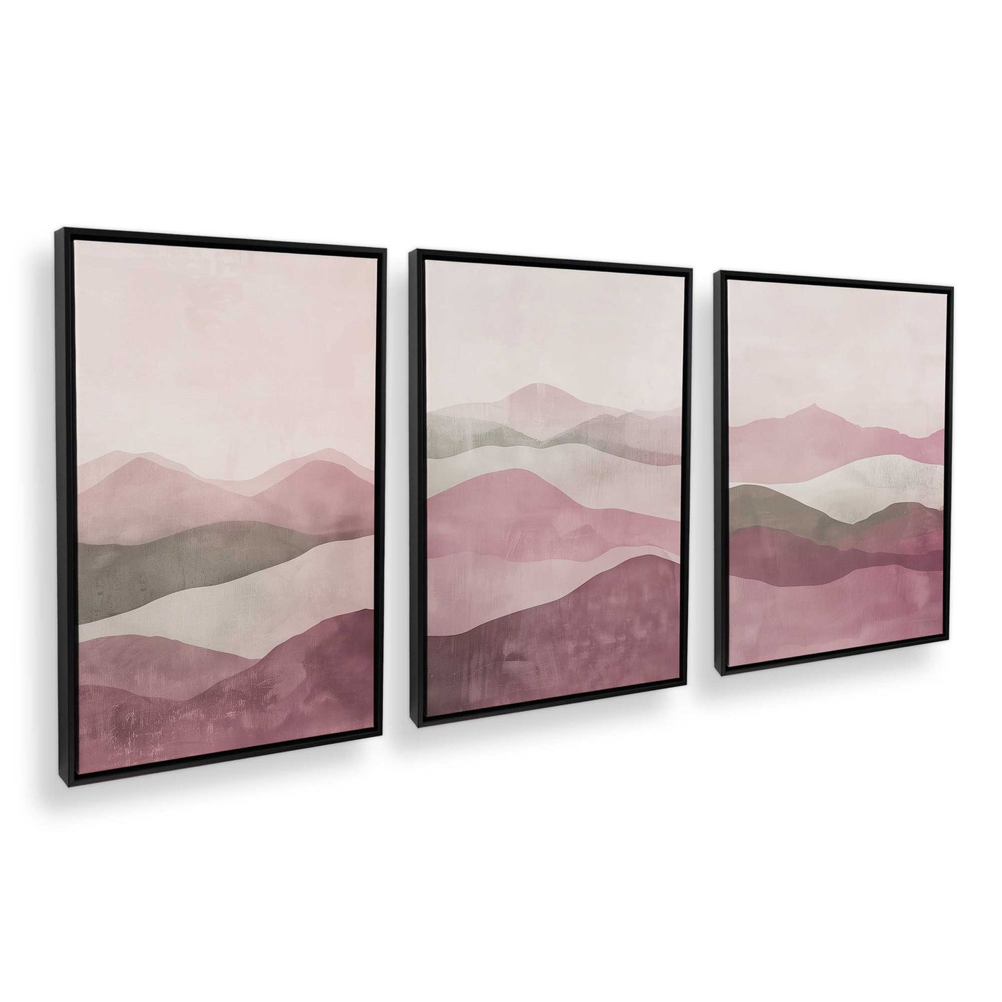 [Color:Satin Black], Picture of art in a Satin Black frame at an angle