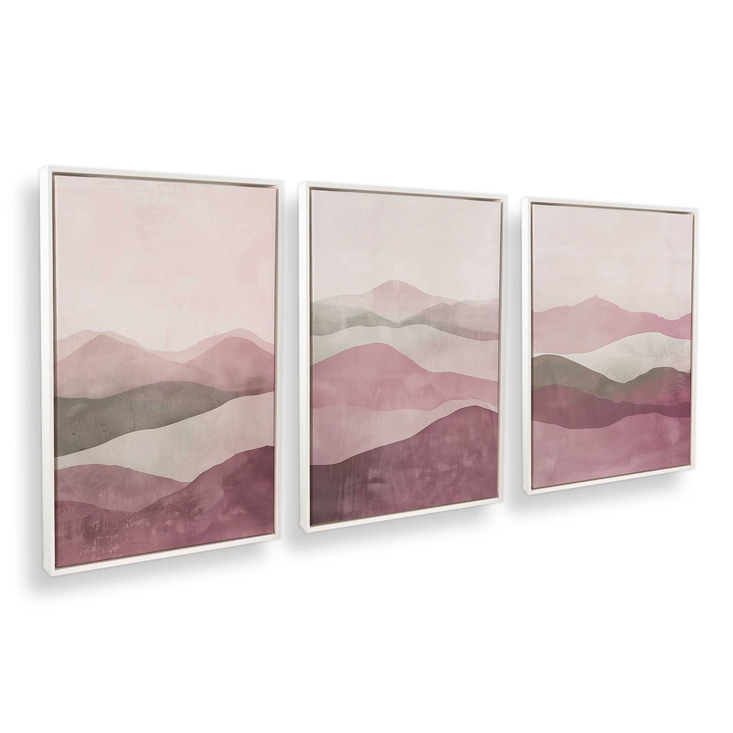 [Color:Opaque White], Picture of art in a White frame at an angle