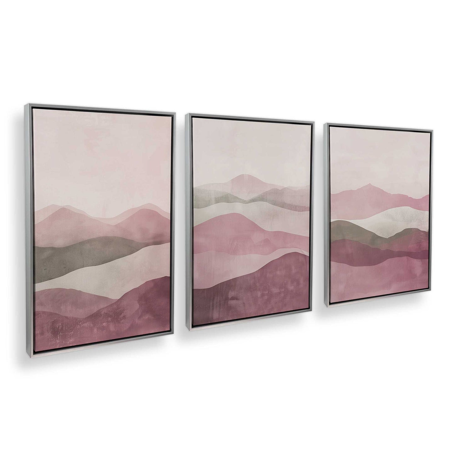 [Color:Polished Chrome], Picture of art in a Polished Chrome frame at an angle