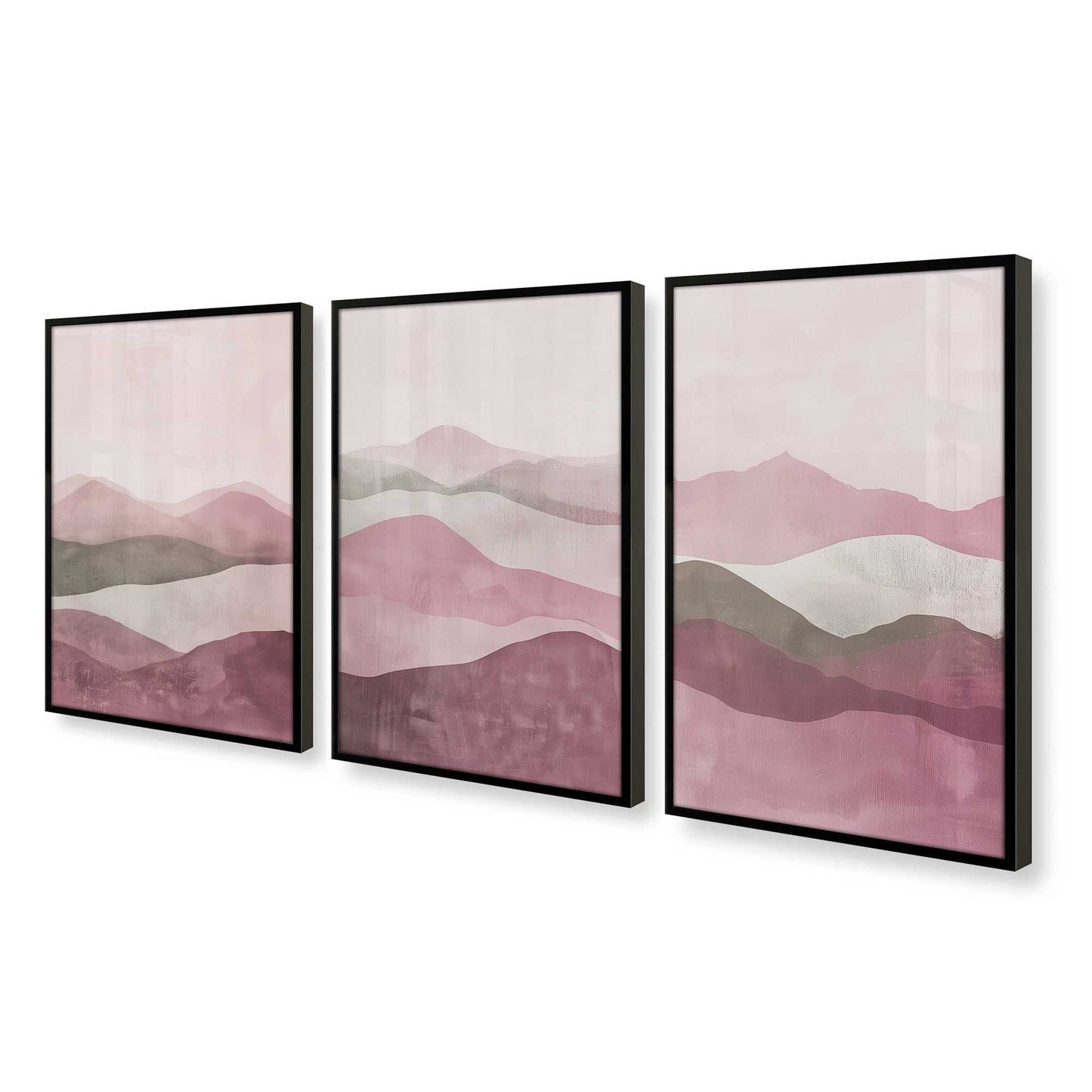 [Color:Satin Black], Picture of art in a Satin Black frame at an angle