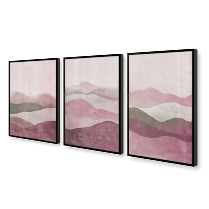 [Color:Satin Black], Picture of art in a Satin Black frame at an angle