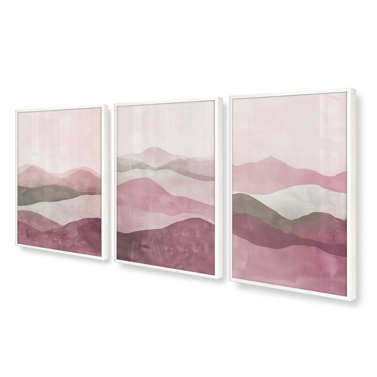 [Color:Opaque White], Picture of art in a Opaque White frame at an angle