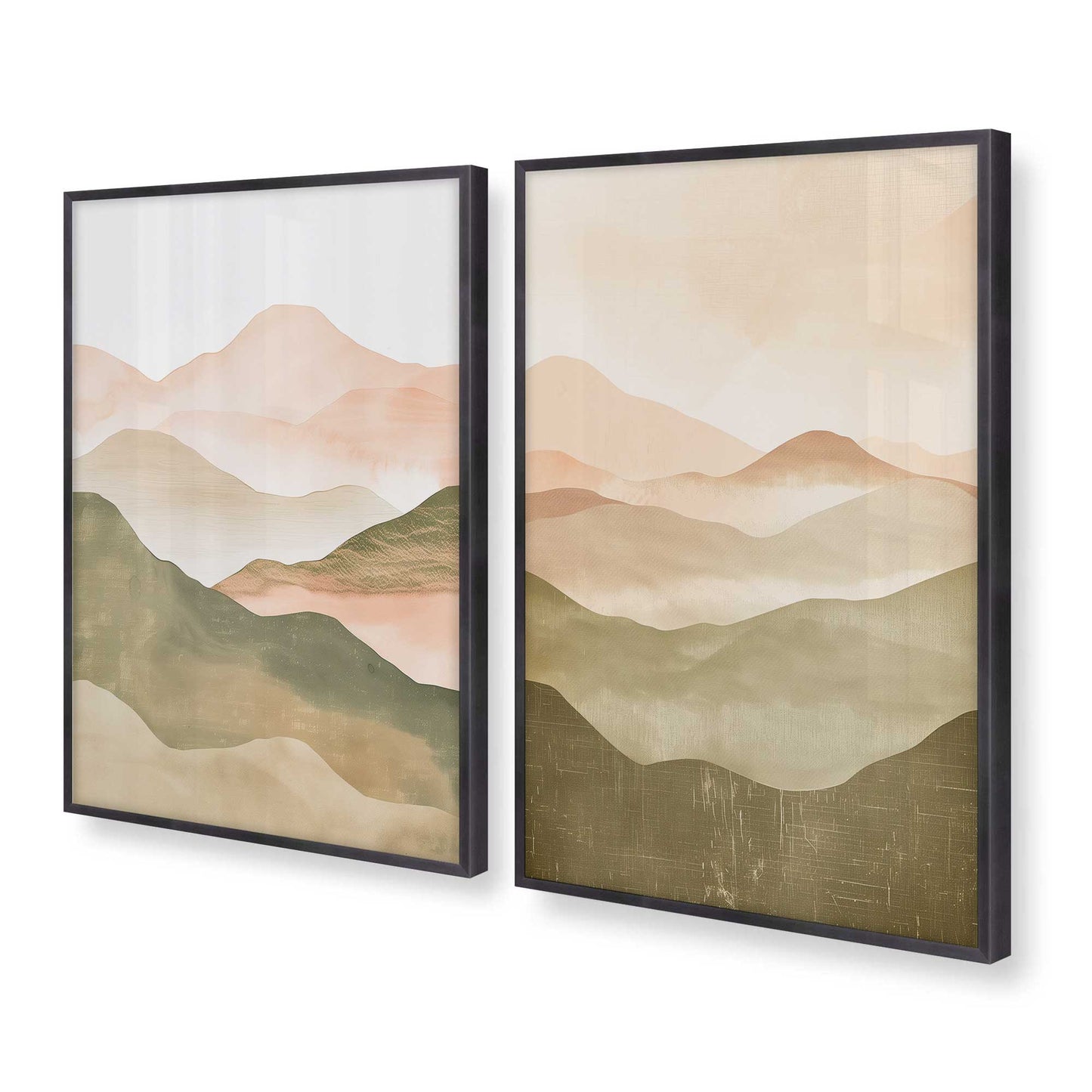 [Color:Weathered Zinc], Picture of art in a Weathered Zinc frame at an angle