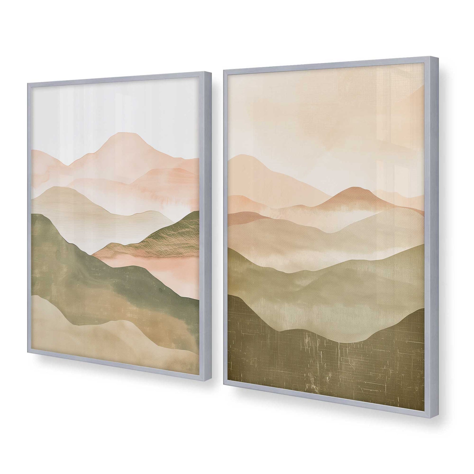 [Color:Polished Chrome], Picture of art in a Polished Chrome frame at an angle