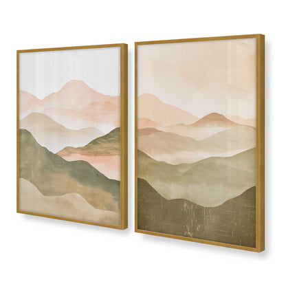 [Color:Polished Gold], Picture of art in a Polished Gold frame at an angle