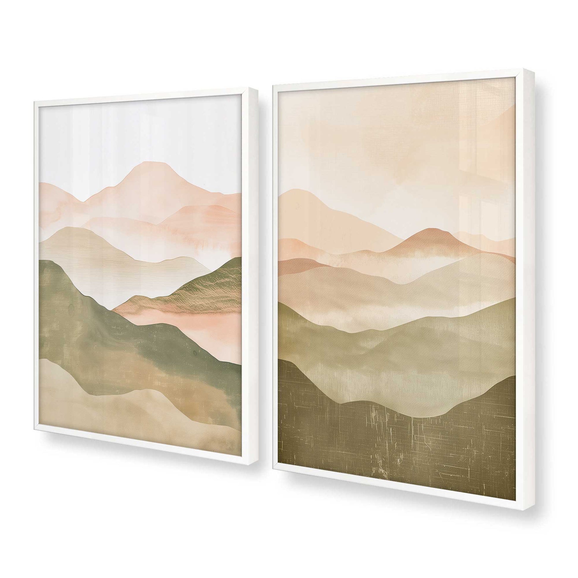 [Color:Opaque White], Picture of art in a Opaque White frame at an angle