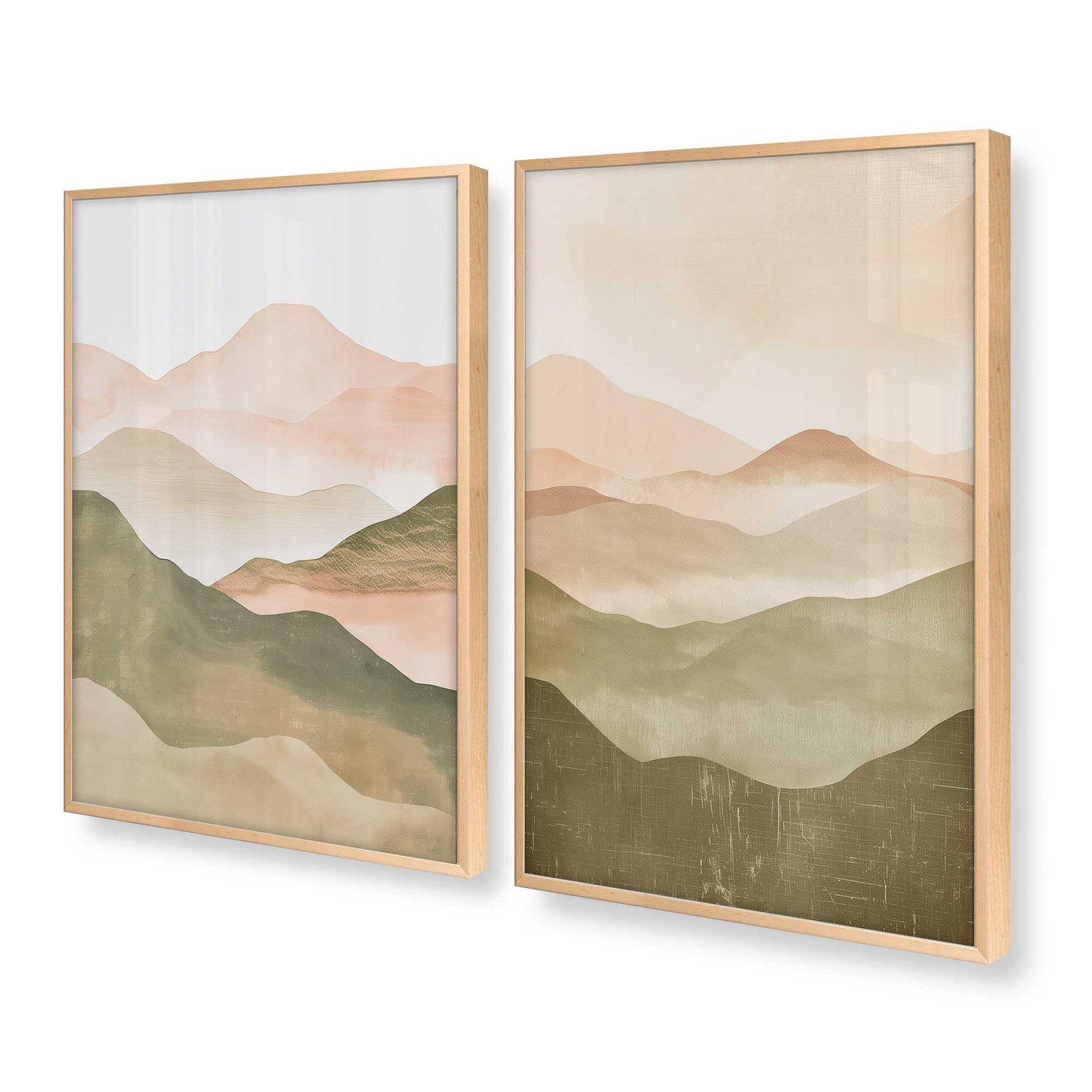 [Color:Raw Maple], Picture of art in a Raw Maple frame at an angle