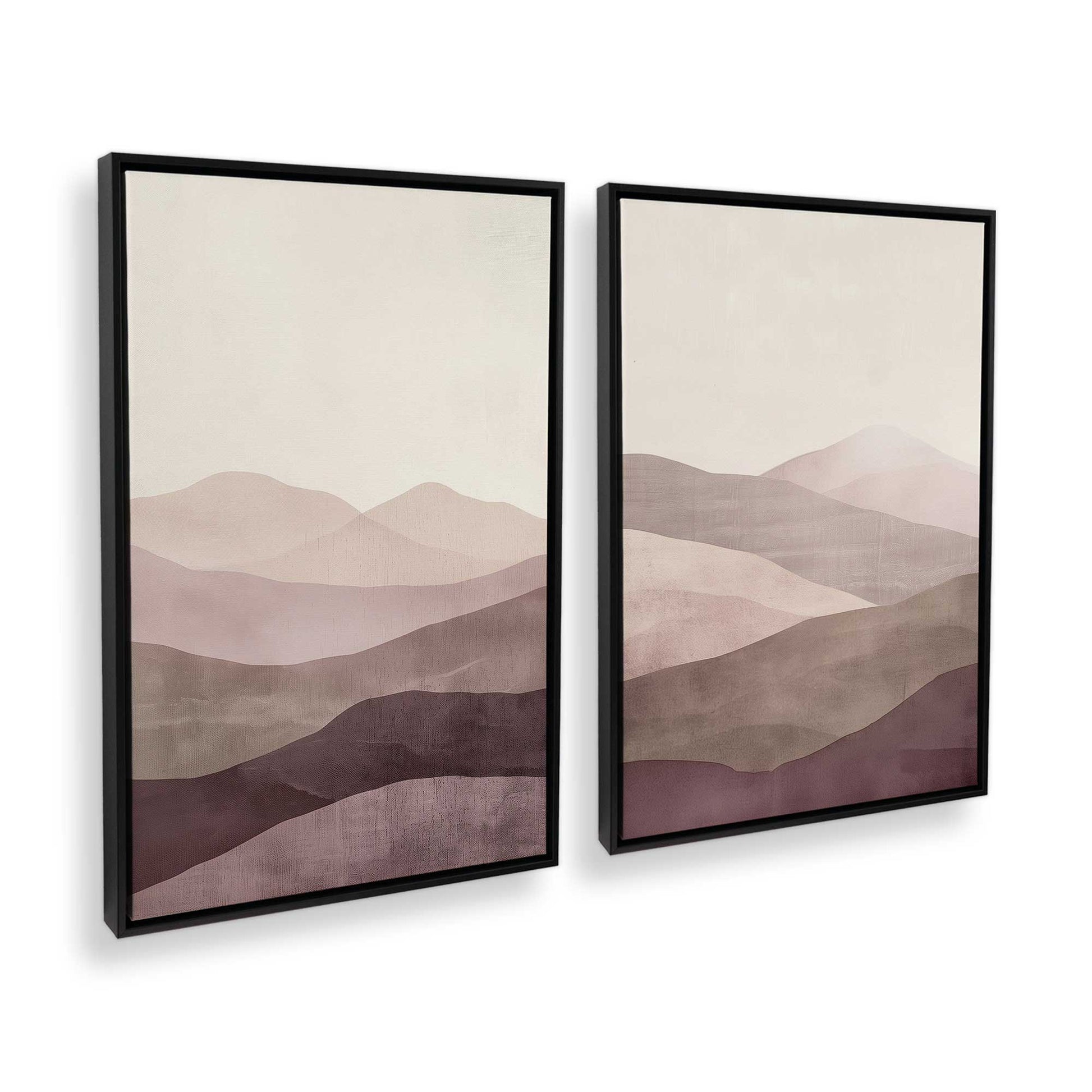 [Color:Satin Black], Picture of art in a Satin Black frame at an angle