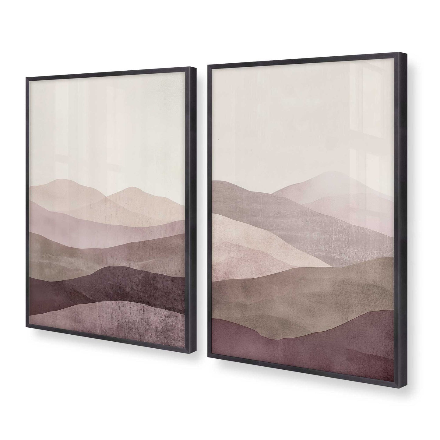 [Color:Weathered Zinc], Picture of art in a Weathered Zinc frame at an angle