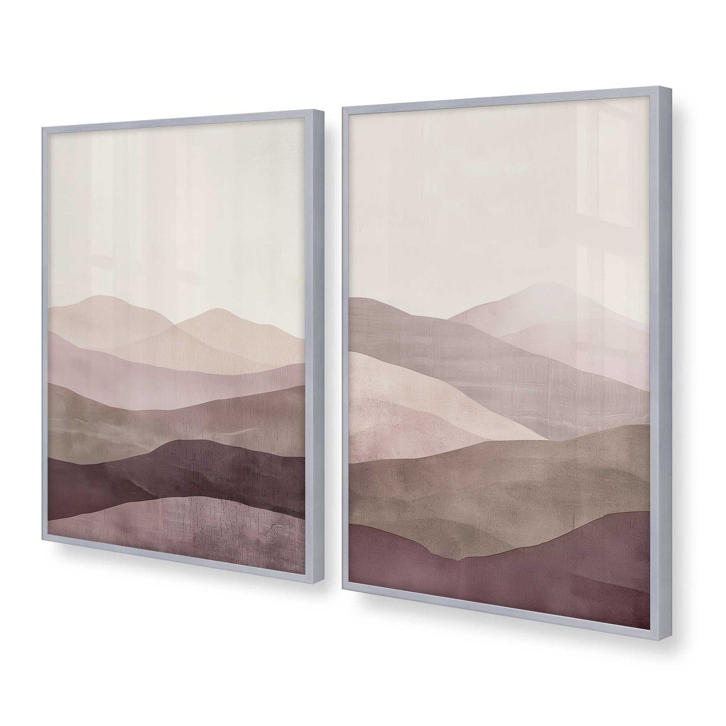 [Color:Polished Chrome], Picture of art in a Polished Chrome frame at an angle