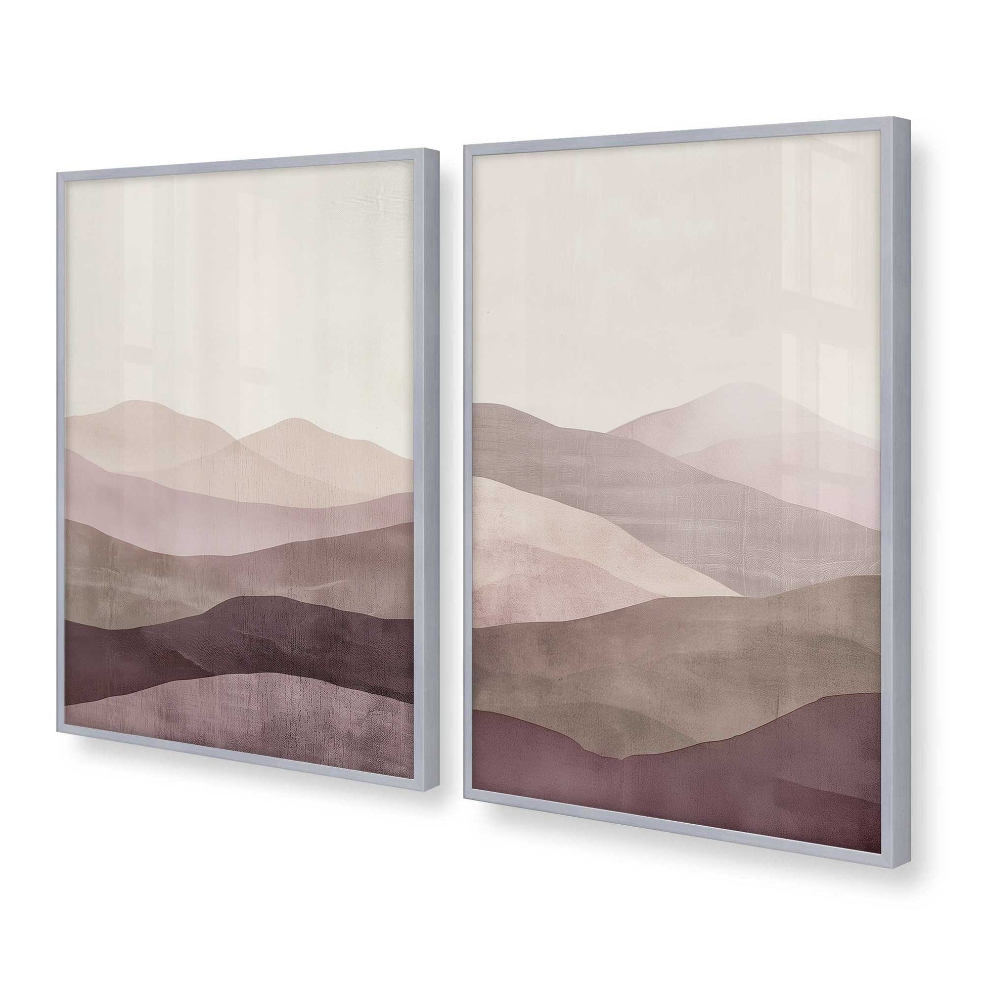 [Color:Polished Chrome], Picture of art in a Polished Chrome frame at an angle