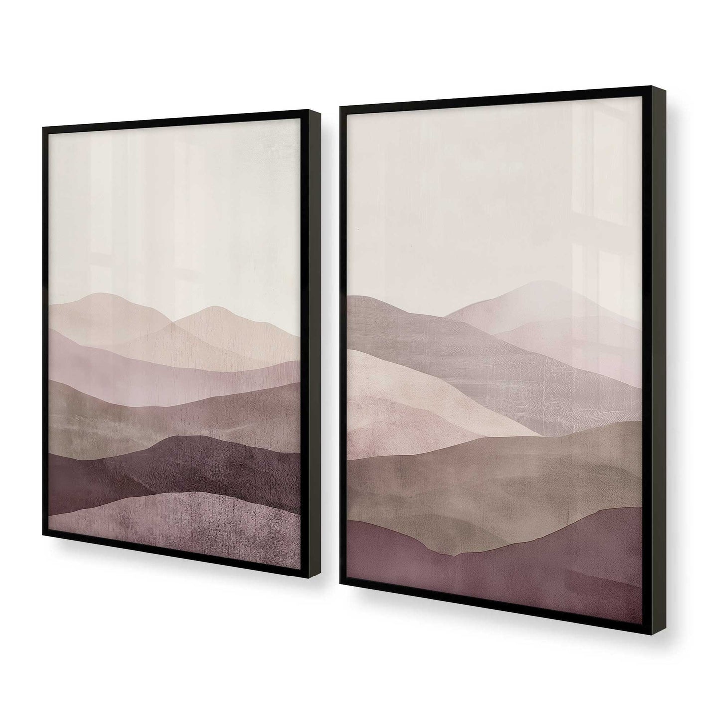 [Color:Satin Black], Picture of art in a Satin Black frame at an angle