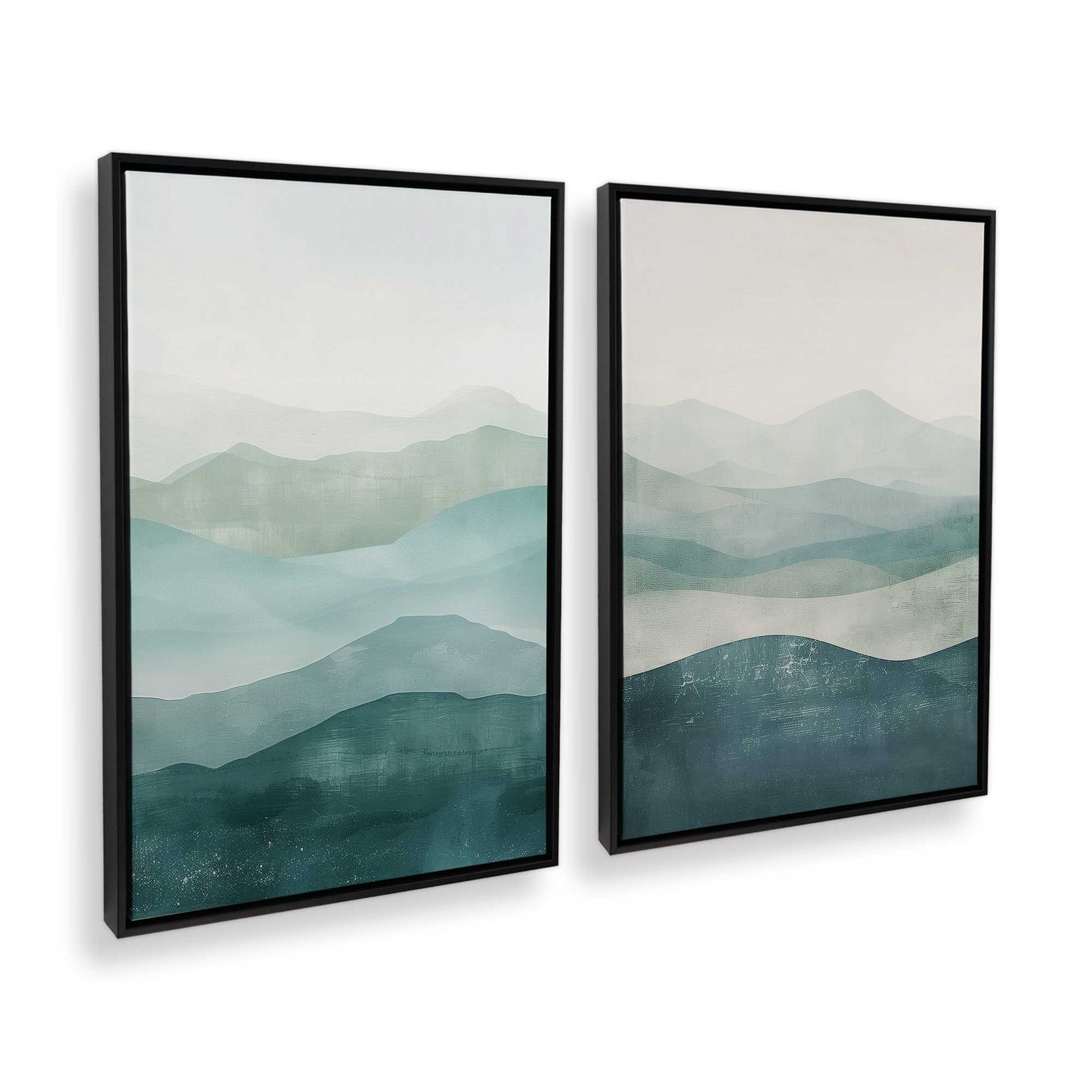 [Color:Satin Black], Picture of art in a Satin Black frame at an angle