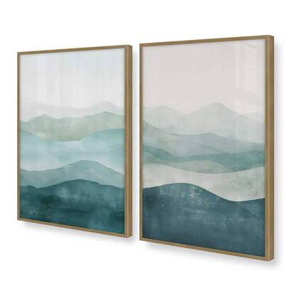 [Color:Brushed Gold], Picture of art in a Brushed Gold frame at an angle