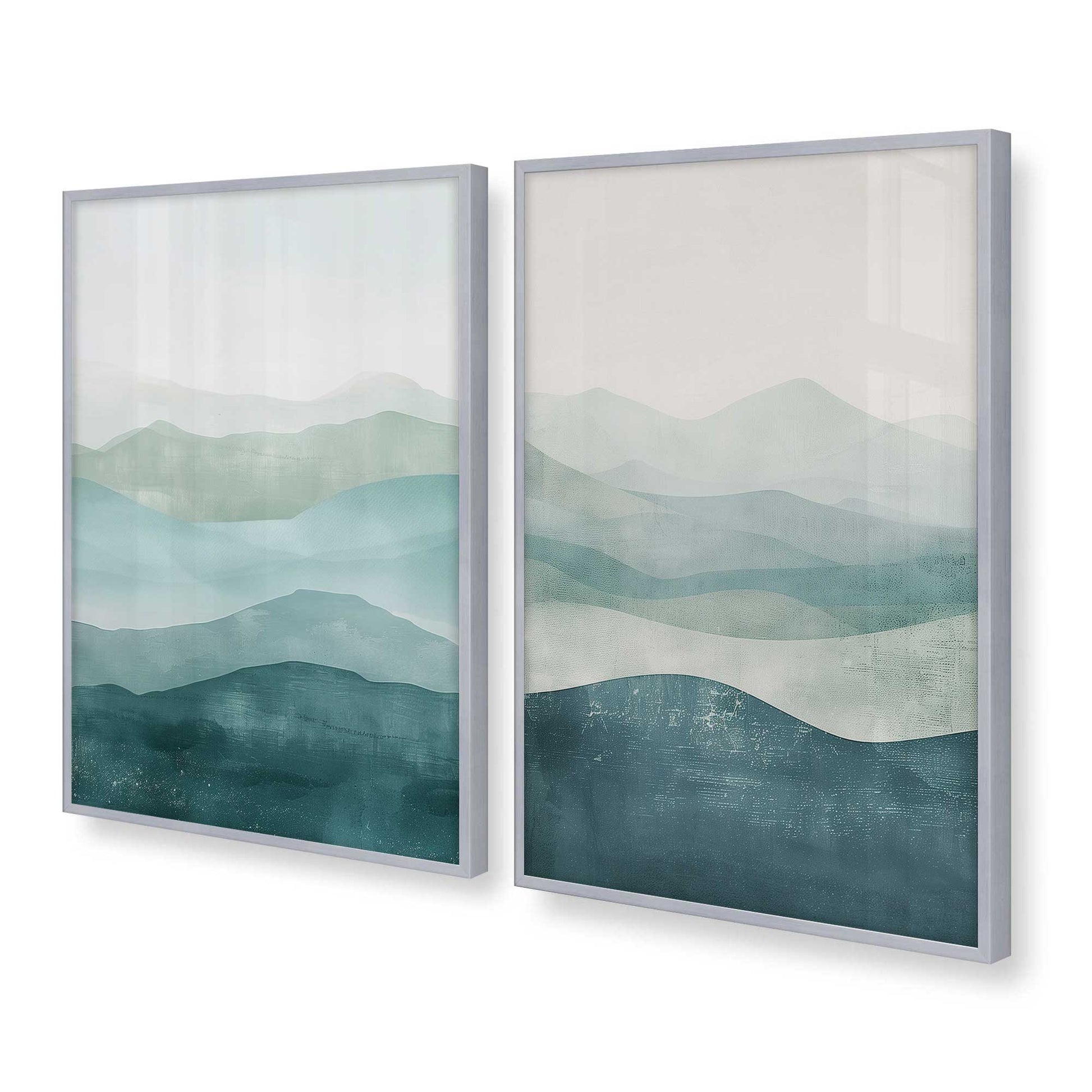 [Color:Polished Chrome], Picture of art in a Polished Chrome frame at an angle