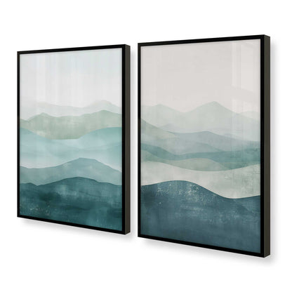 [Color:Satin Black], Picture of art in a Satin Black frame at an angle