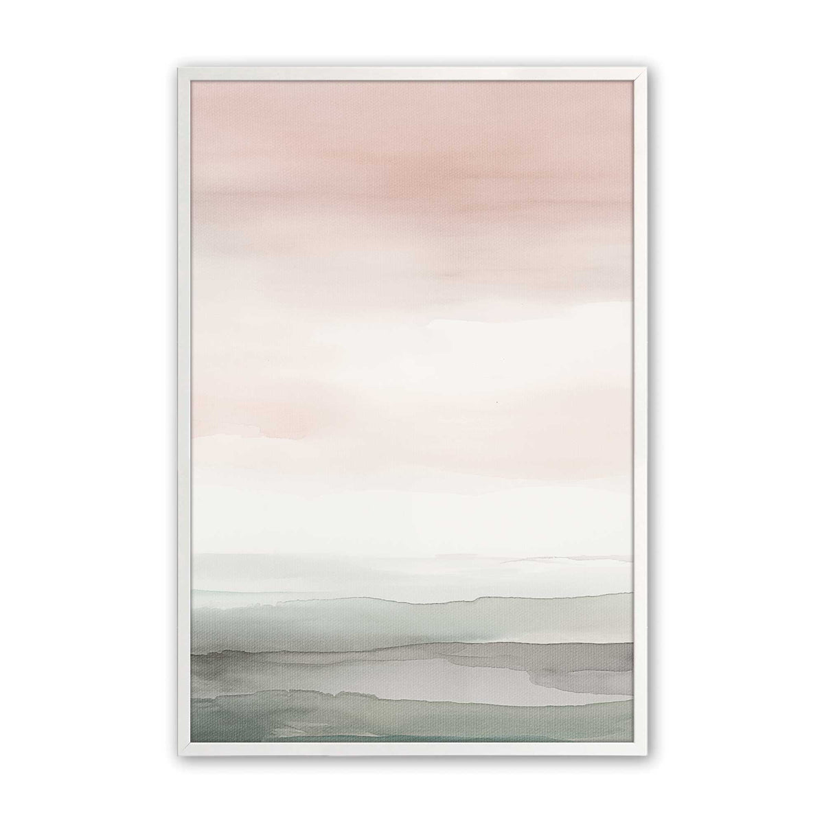 Pink Skies and Calm Seas Art Print, Set of 3