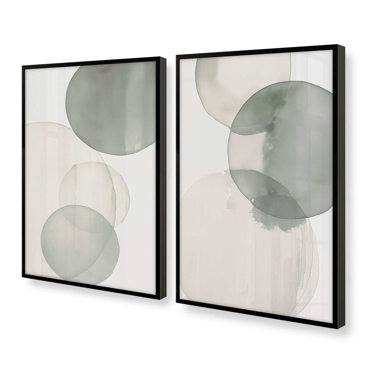 [Color:Satin Black], Picture of art in a Satin Black frame at an angle