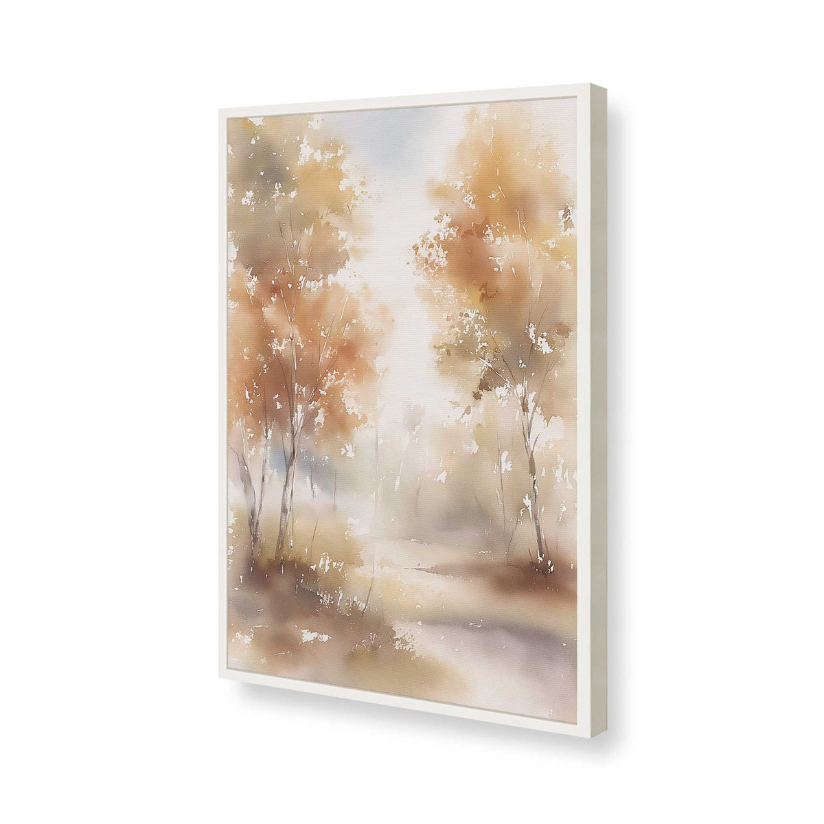 [Color:Opaque White], Picture of art in a Opaque White frame of the corner