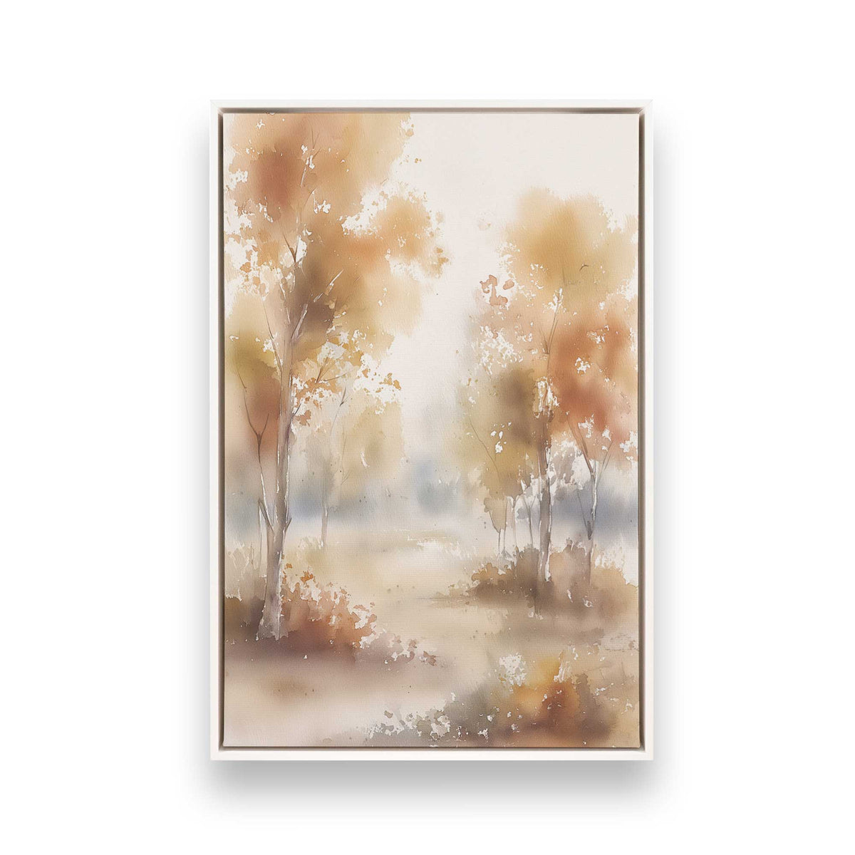 [Color:Opaque White], Picture of art in a White frame