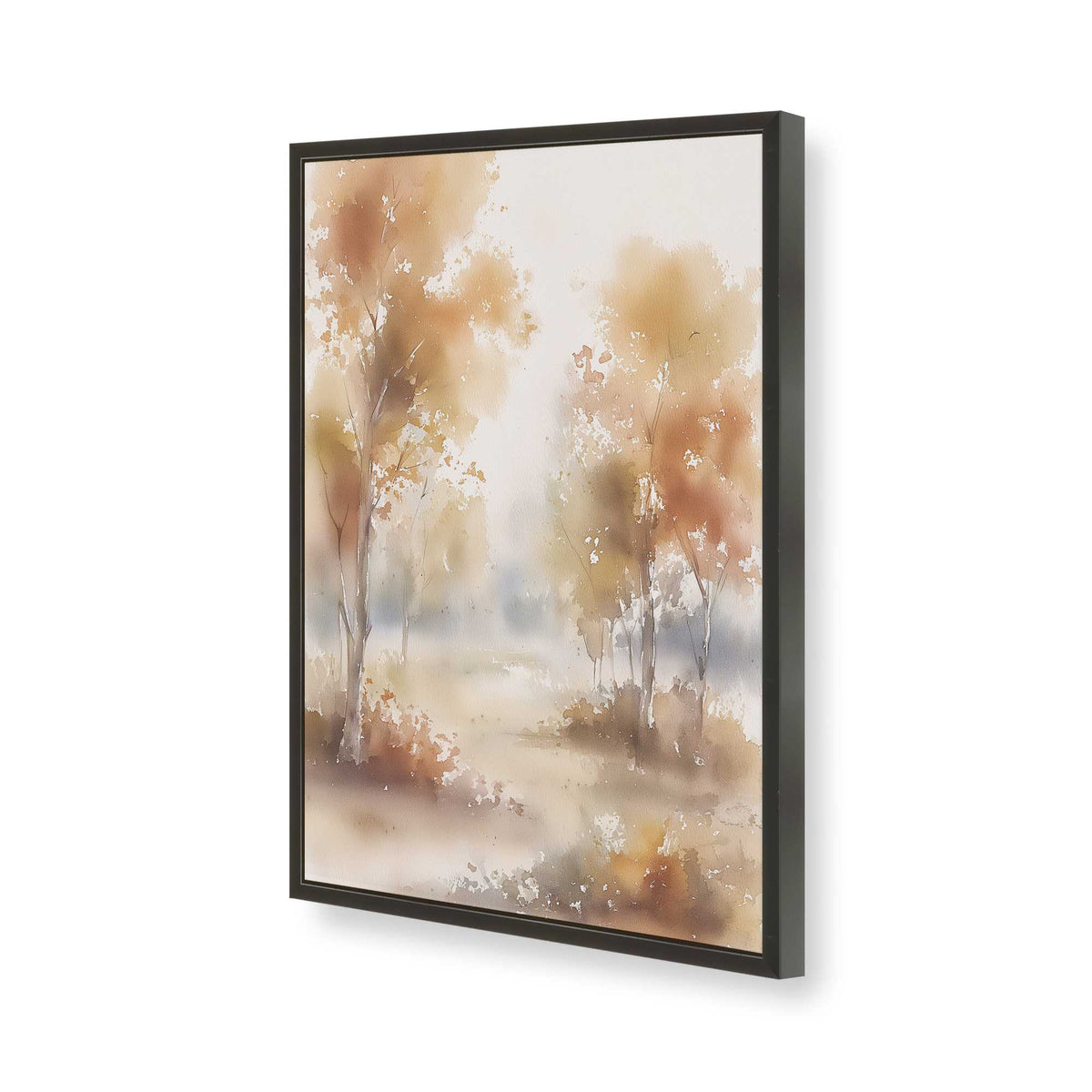 [Color:Satin Black], Picture of art in a Satin Black frame of the corner