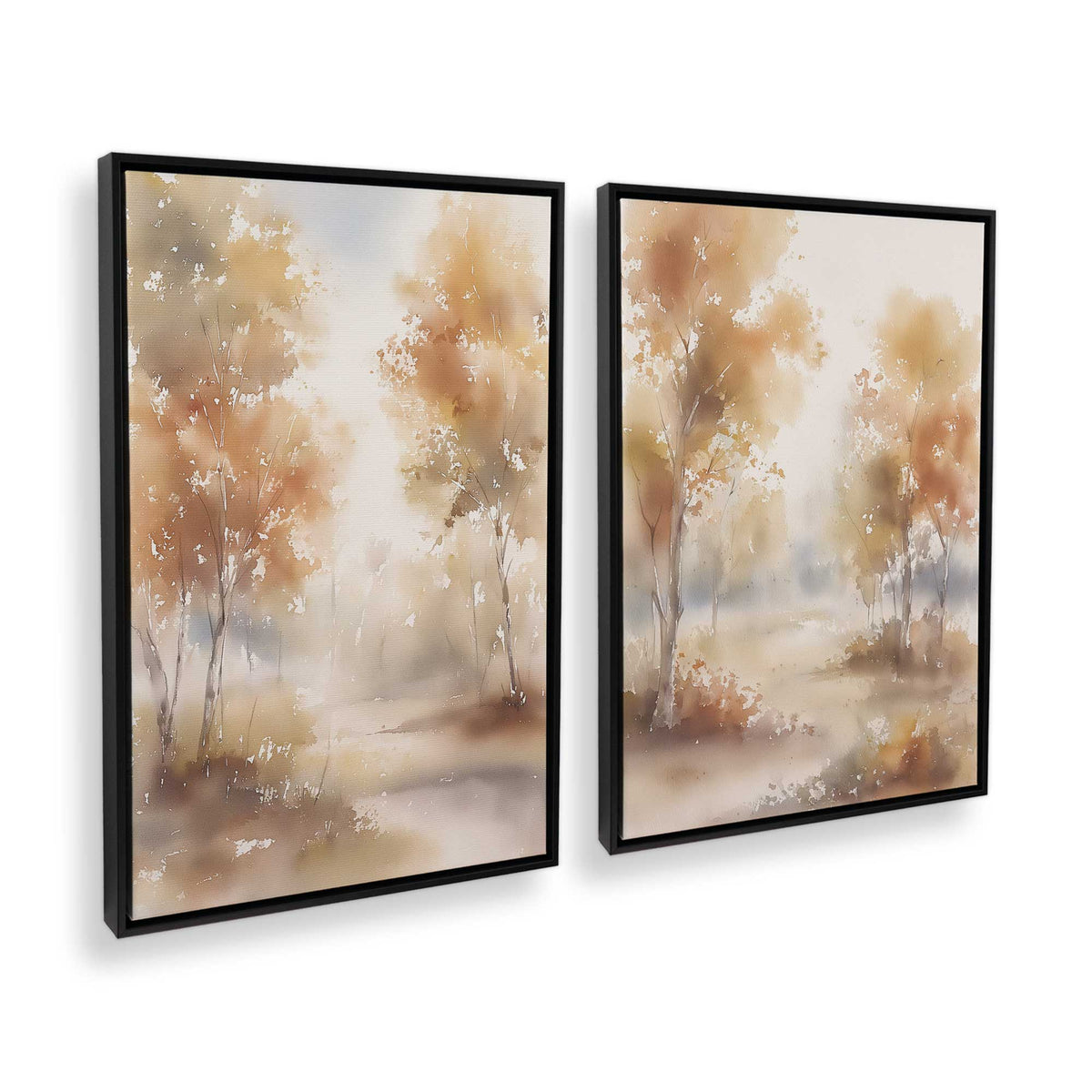 [Color:Satin Black], Picture of art in a Satin Black frame at an angle