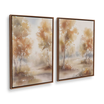 [Color:Walnut], Picture of art in a Walnut frame at an angle