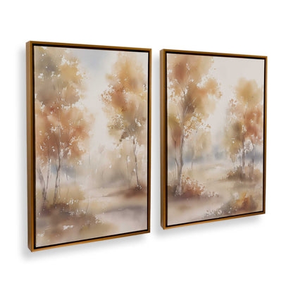 [Color:Polished Gold], Picture of art in a Polished Gold frame at an angle