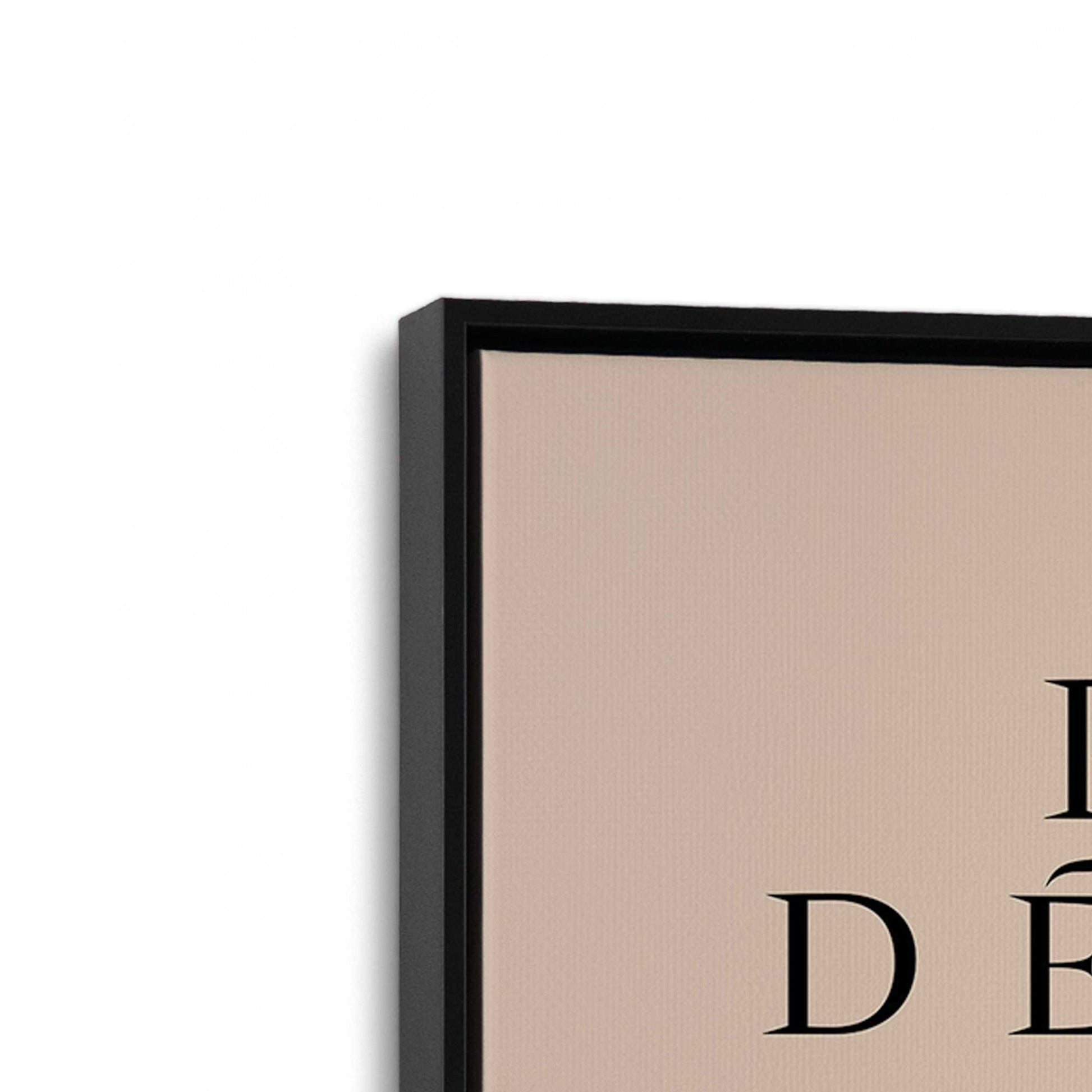 [Color:Satin Black], Picture of art in a Satin Black frame at an angle
