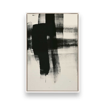 Bold Black Abstract Trio Canvas Print, Set of 3