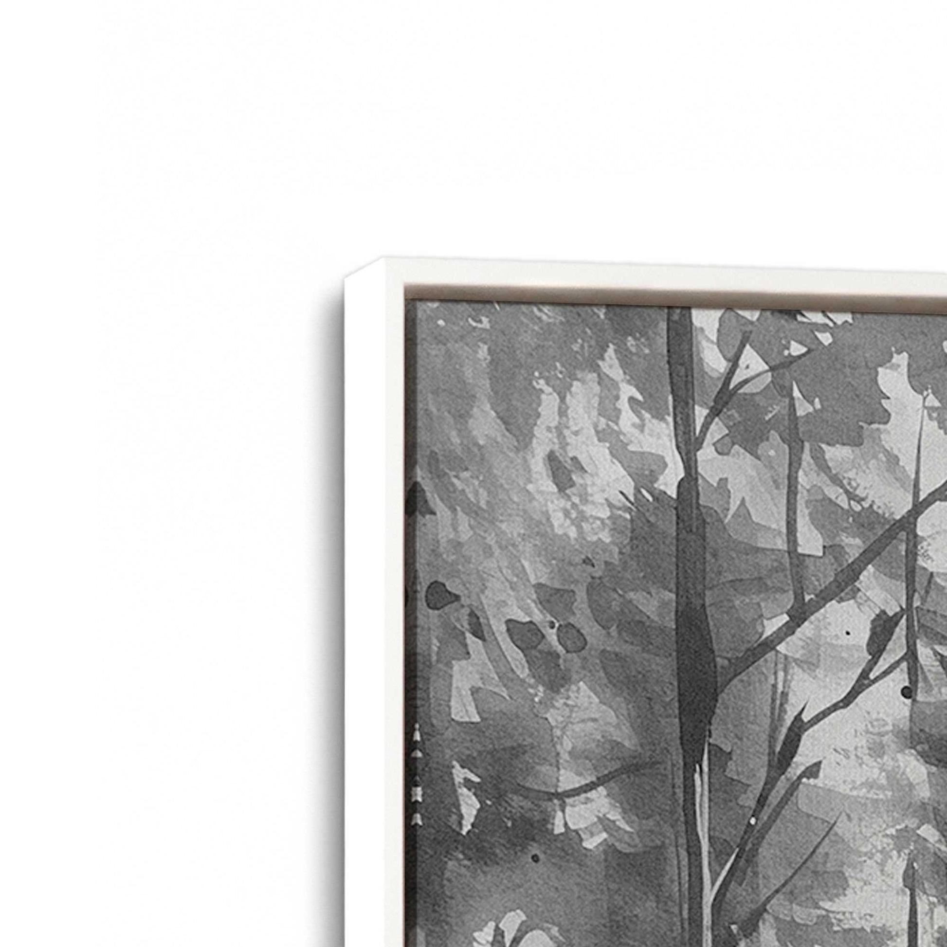 [Color:Opaque White], Picture of art in a White frame at an angle