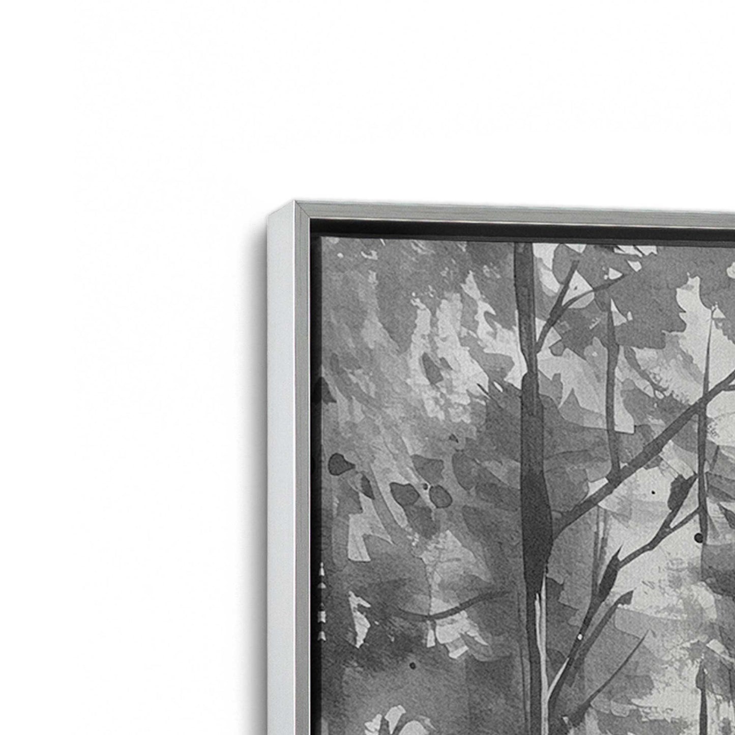 [Color:Polished Chrome], Picture of art in a Polished Chrome frame at an angle