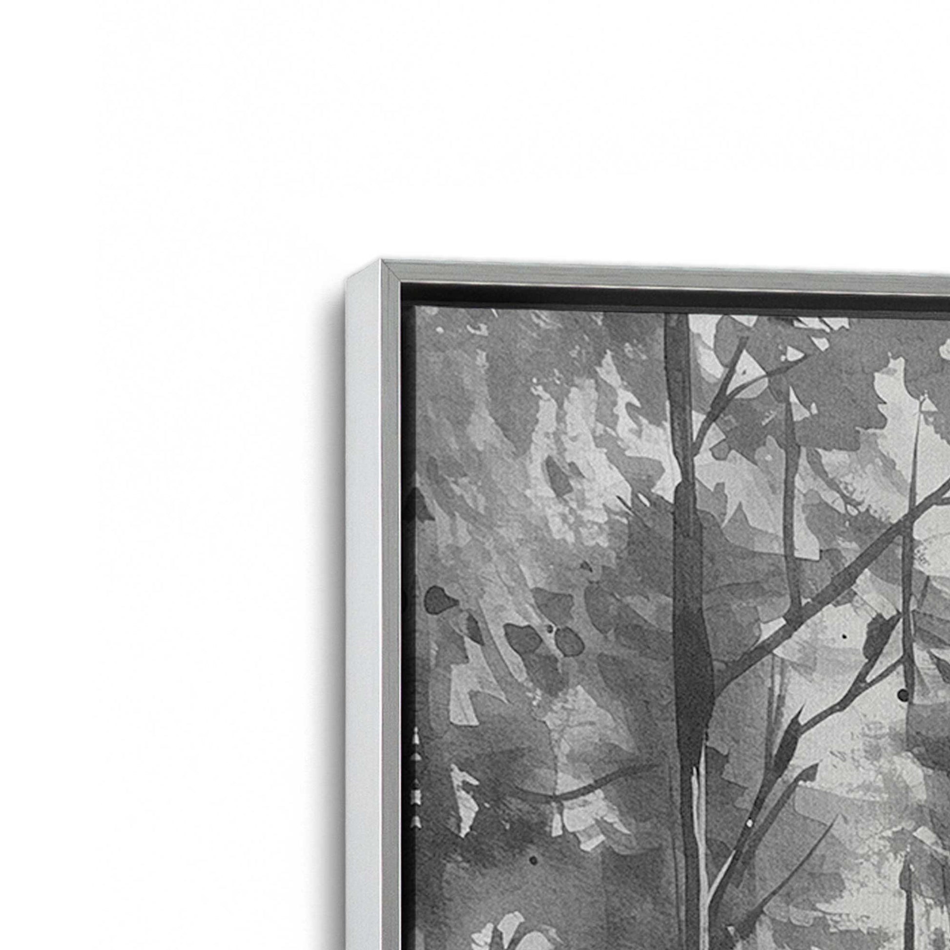 [Color:Polished Chrome], Picture of art in a Polished Chrome frame at an angle