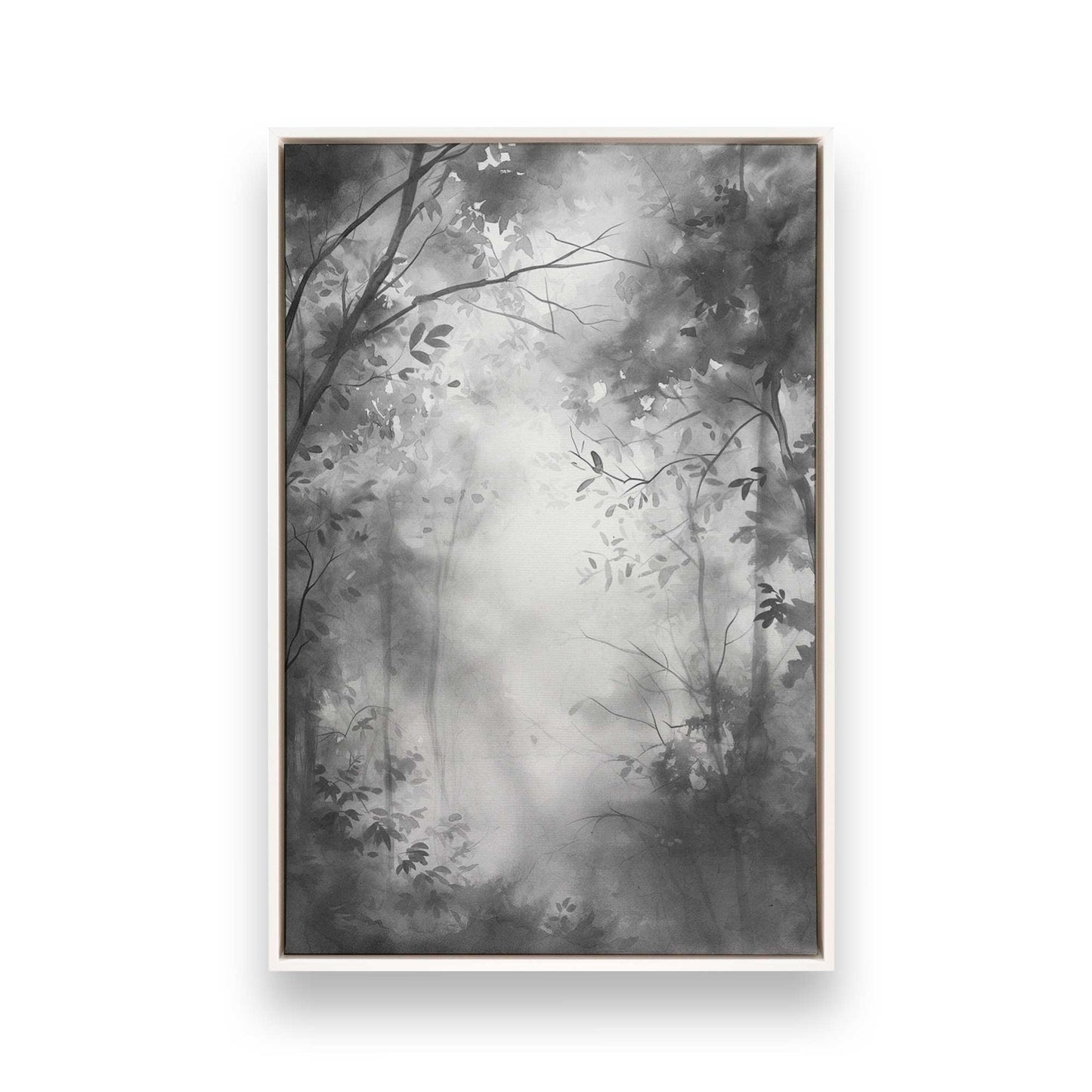 [Color:Opaque White], Picture of art in a White frame