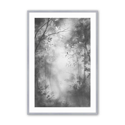 Black and White Forest Trio Art Print, Set of 3