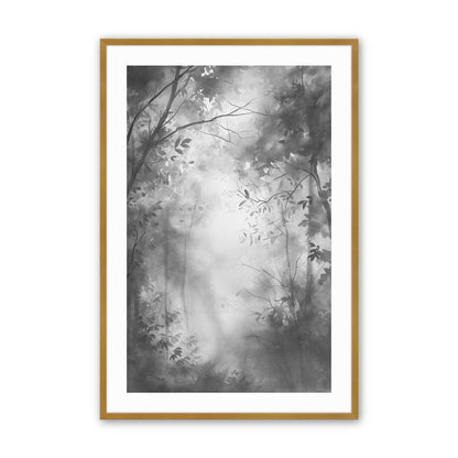Black and White Forest Trio Art Print, Set of 3