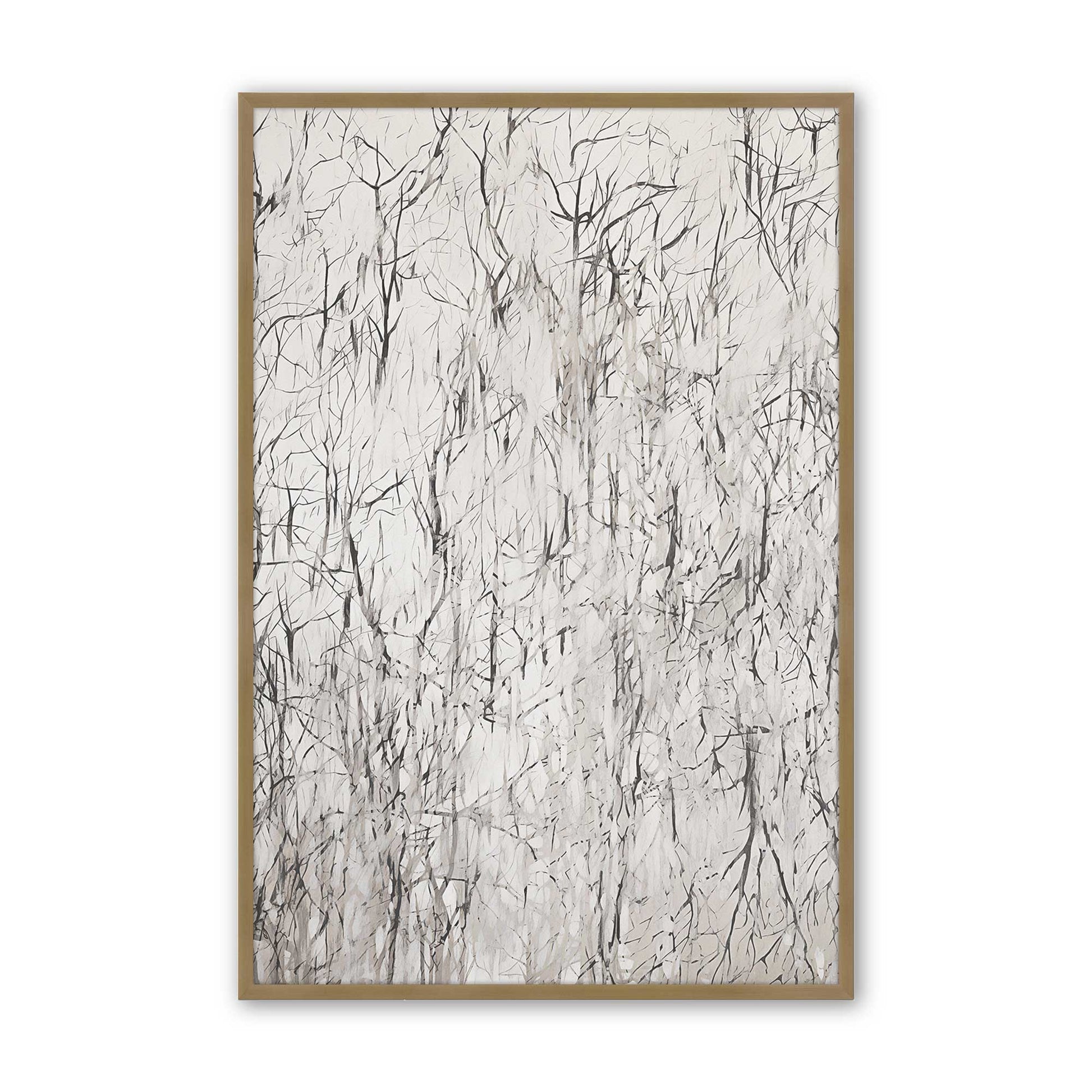 [Color:Brushed Gold], Picture of art in a Brushed Gold frame