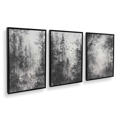 [Color:Satin Black], Picture of art in a Satin Black frame at an angle