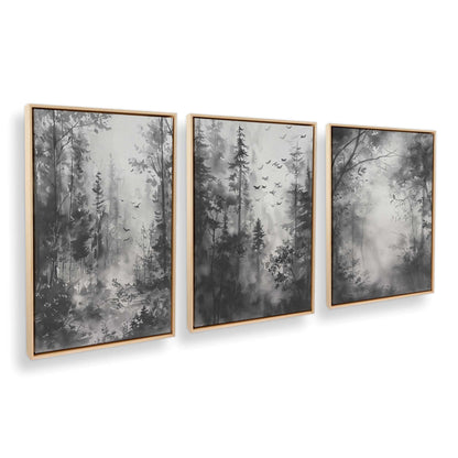 [Color:American Maple], Picture of art in a American Maple frame at an angle