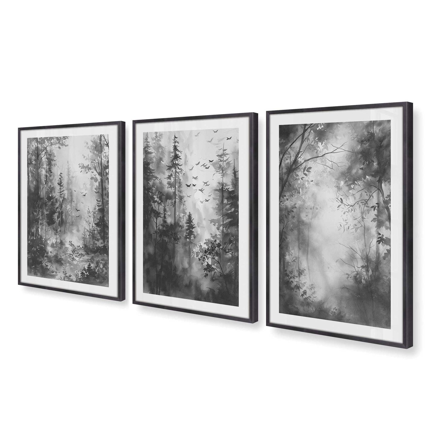 [Color:Weathered Zinc], Picture of art in a Weathered Zinc frame at an angle