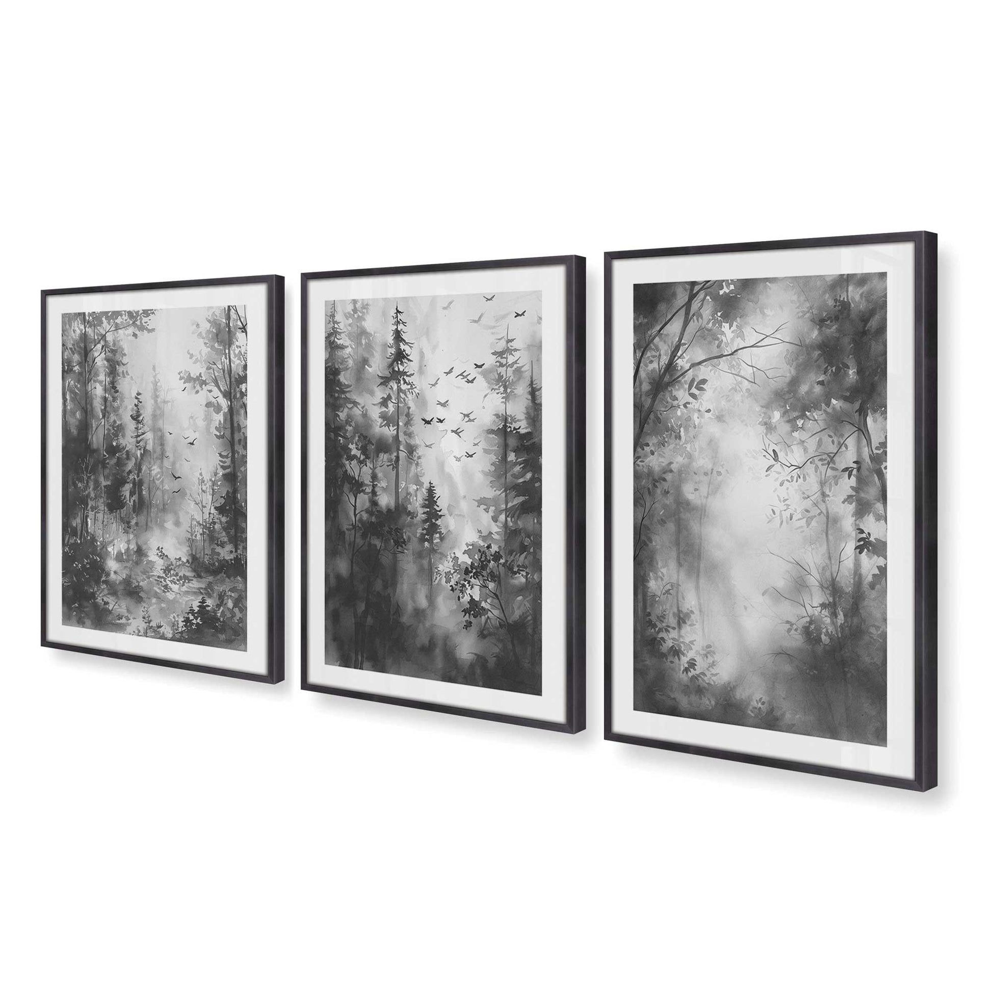 [Color:Weathered Zinc], Picture of art in a Weathered Zinc frame at an angle