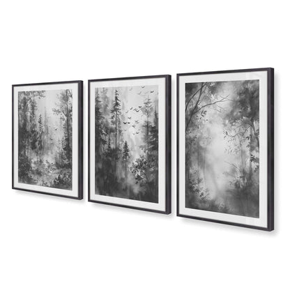 [Color:Weathered Zinc], Picture of art in a Weathered Zinc frame at an angle