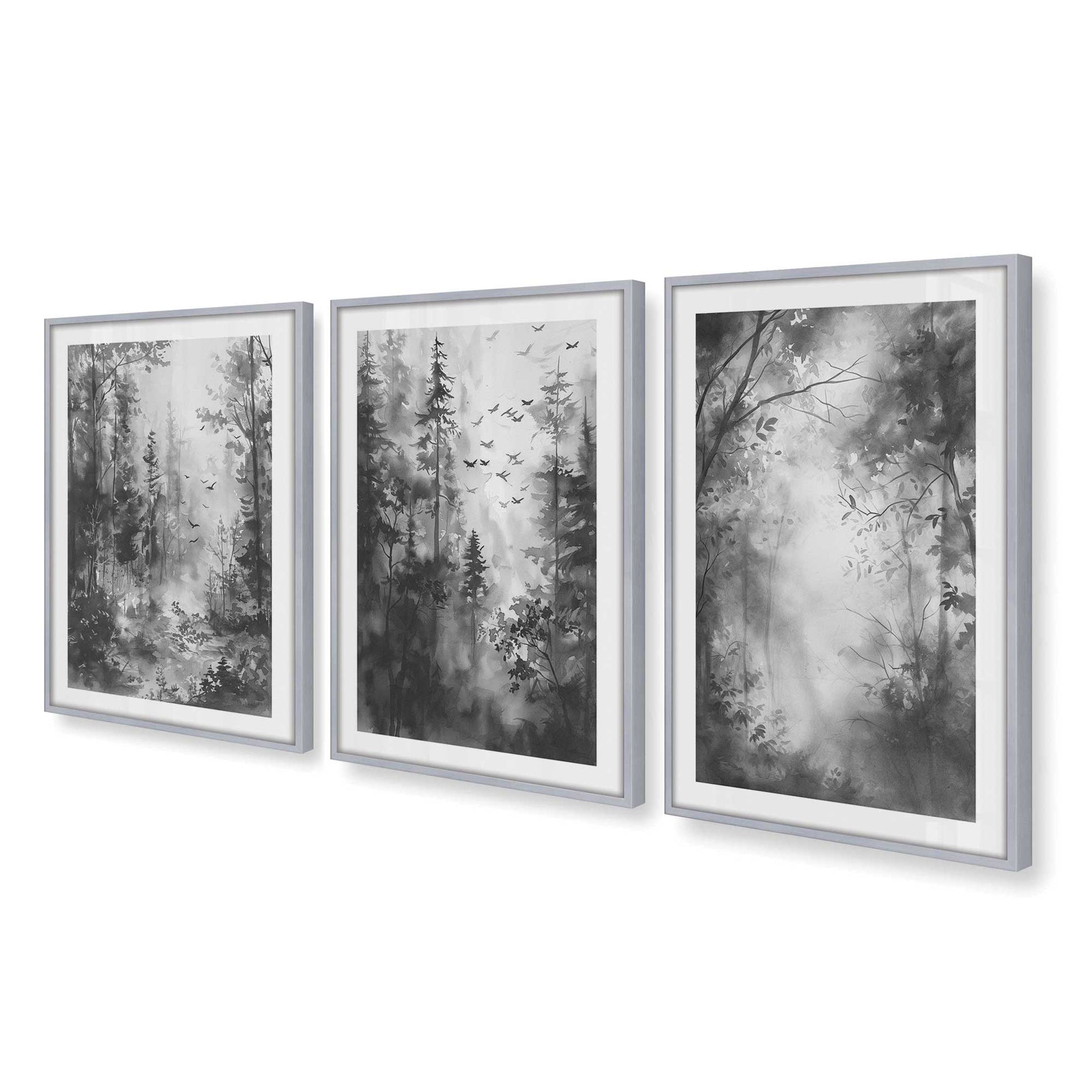 [Color:Polished Chrome], Picture of art in a Polished Chrome frame at an angle