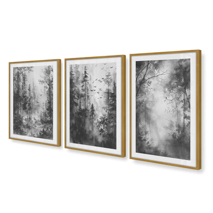 [Color:Polished Gold], Picture of art in a Polished Gold frame at an angle