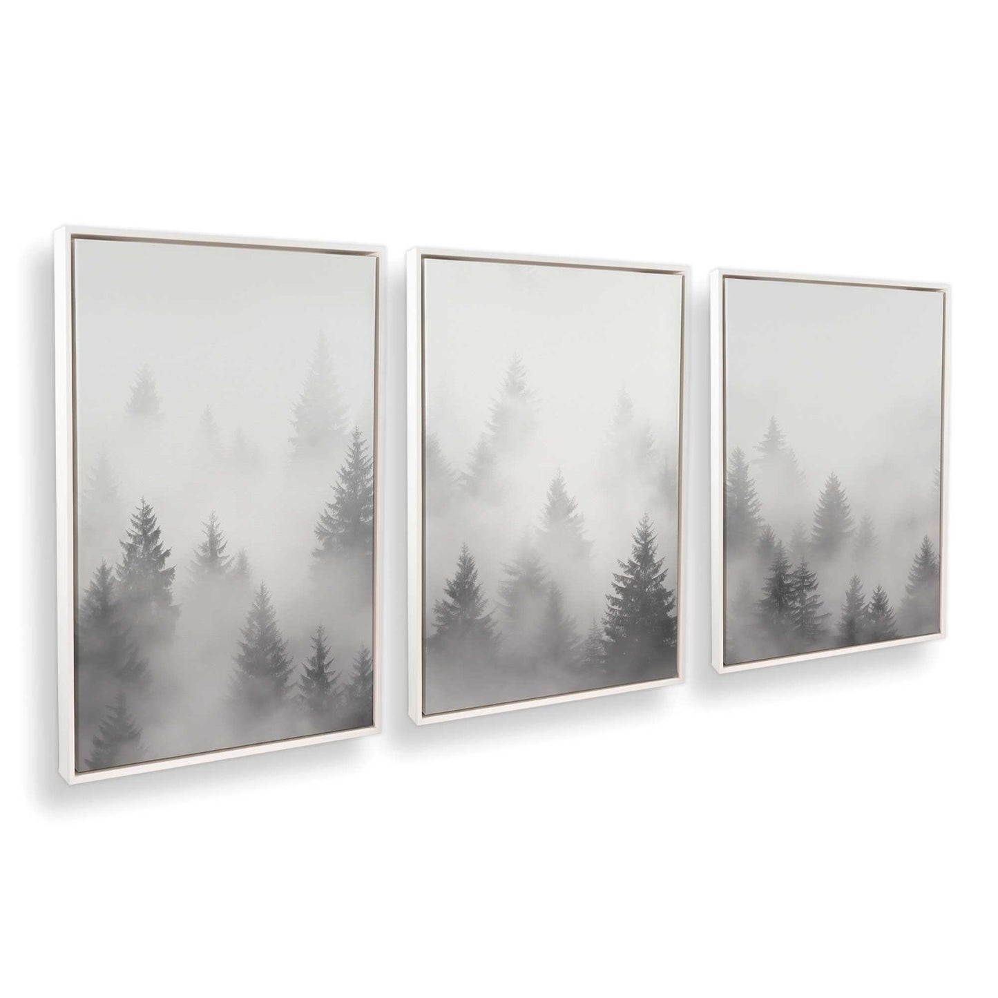 [Color:Opaque White], Picture of art in a White frame at an angle
